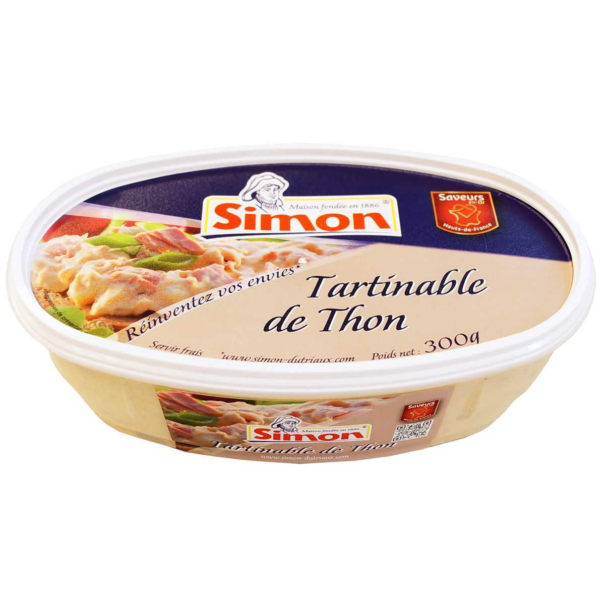 SIMON Tartinable de thon Saveur en Or 300g