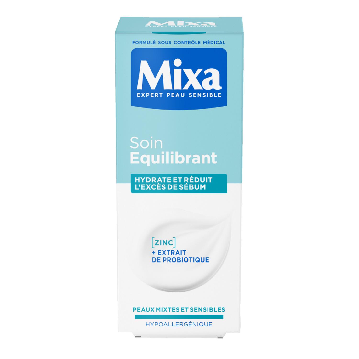 Voir la diapositive 2 : MIXA Soin réhydratant équilibrant peaux sensibles normales à mixtes 50ml