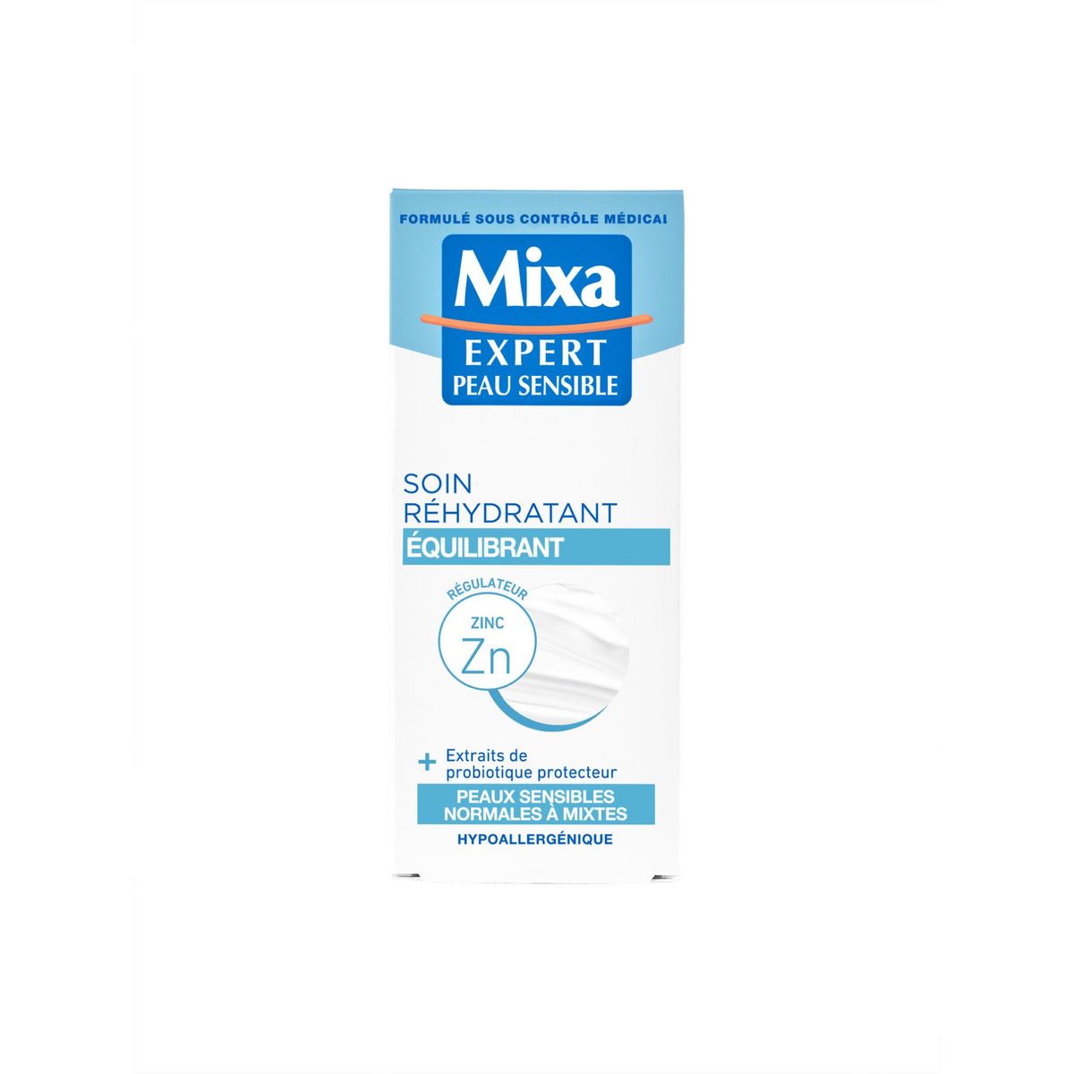 MIXA Soin réhydratant équilibrant peaux sensibles normales à mixtes 50ml