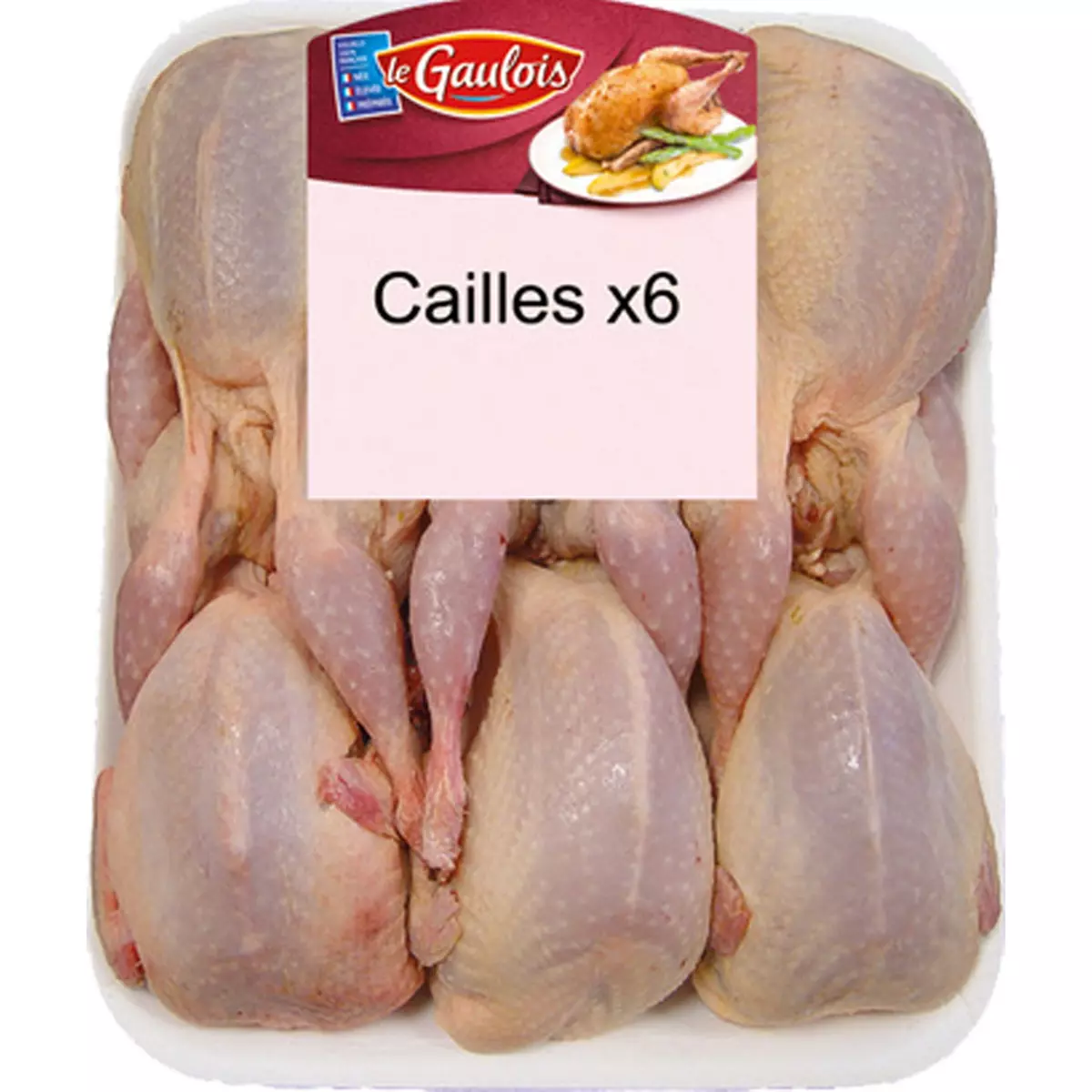 LE GAULOIS Cailles 6 pièces 960g