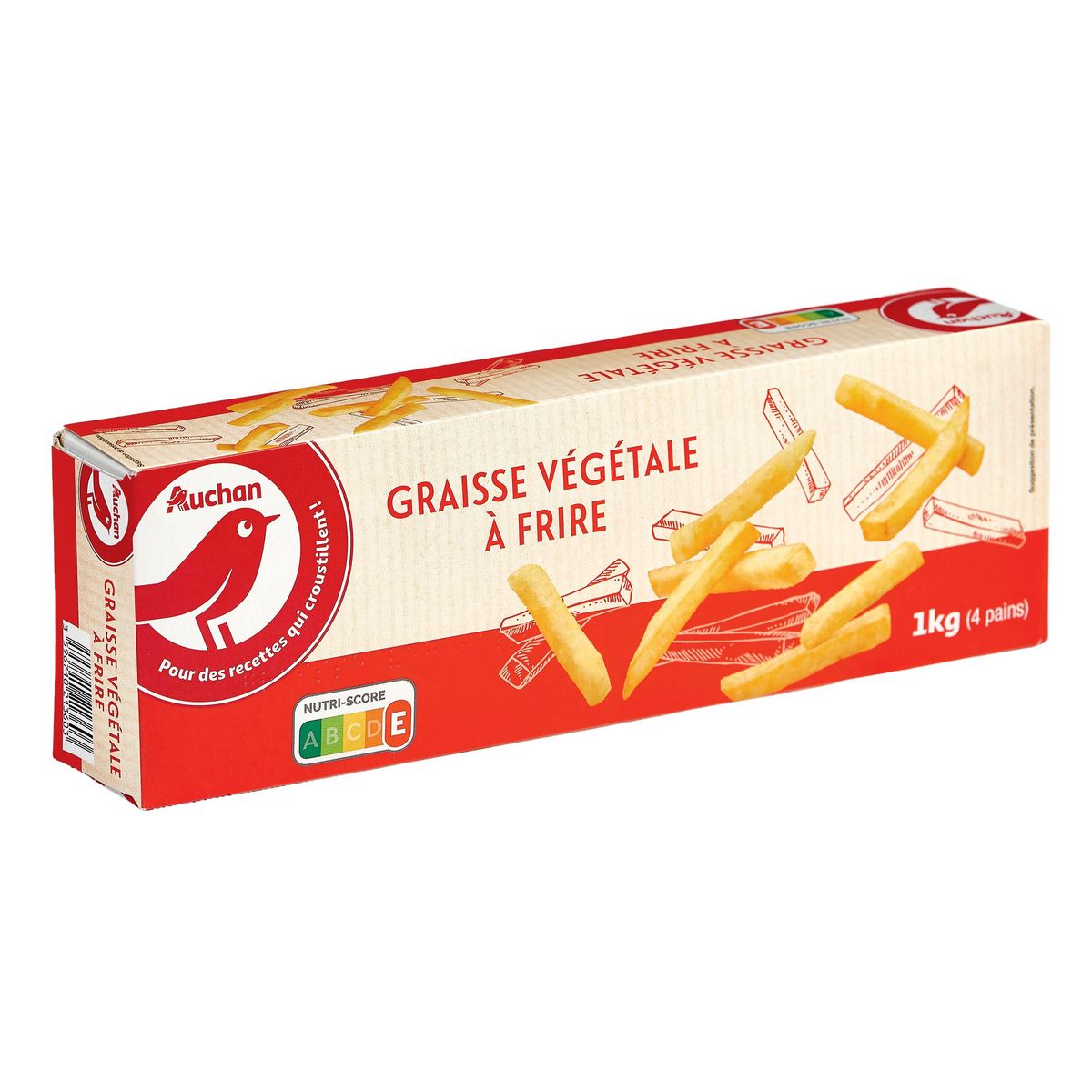 AUCHAN Graisse végétale à frire 1kg