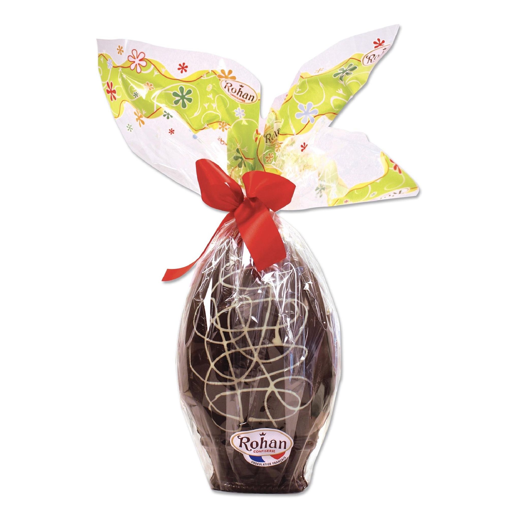 ROHAN Oeuf décoré au chocolat noir 1kg