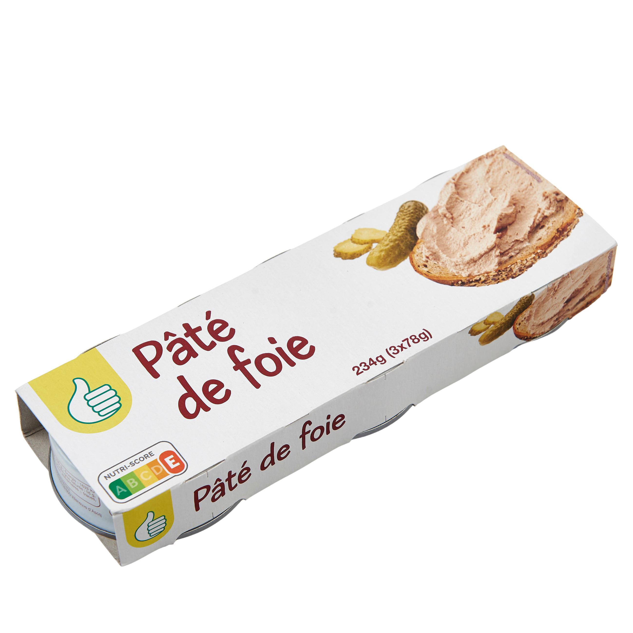 Voir la diapositive 3 : POUCE Pâté de foie 3x78g 234g