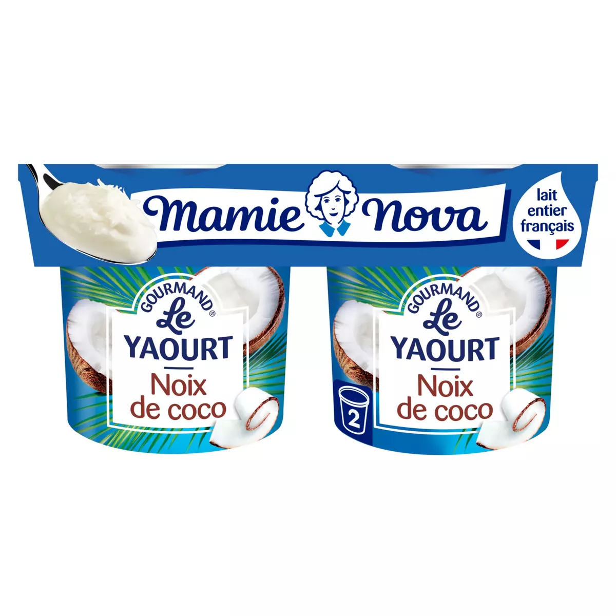 MAMIE NOVA Yaourt gourmand à la noix de coco 2x150g