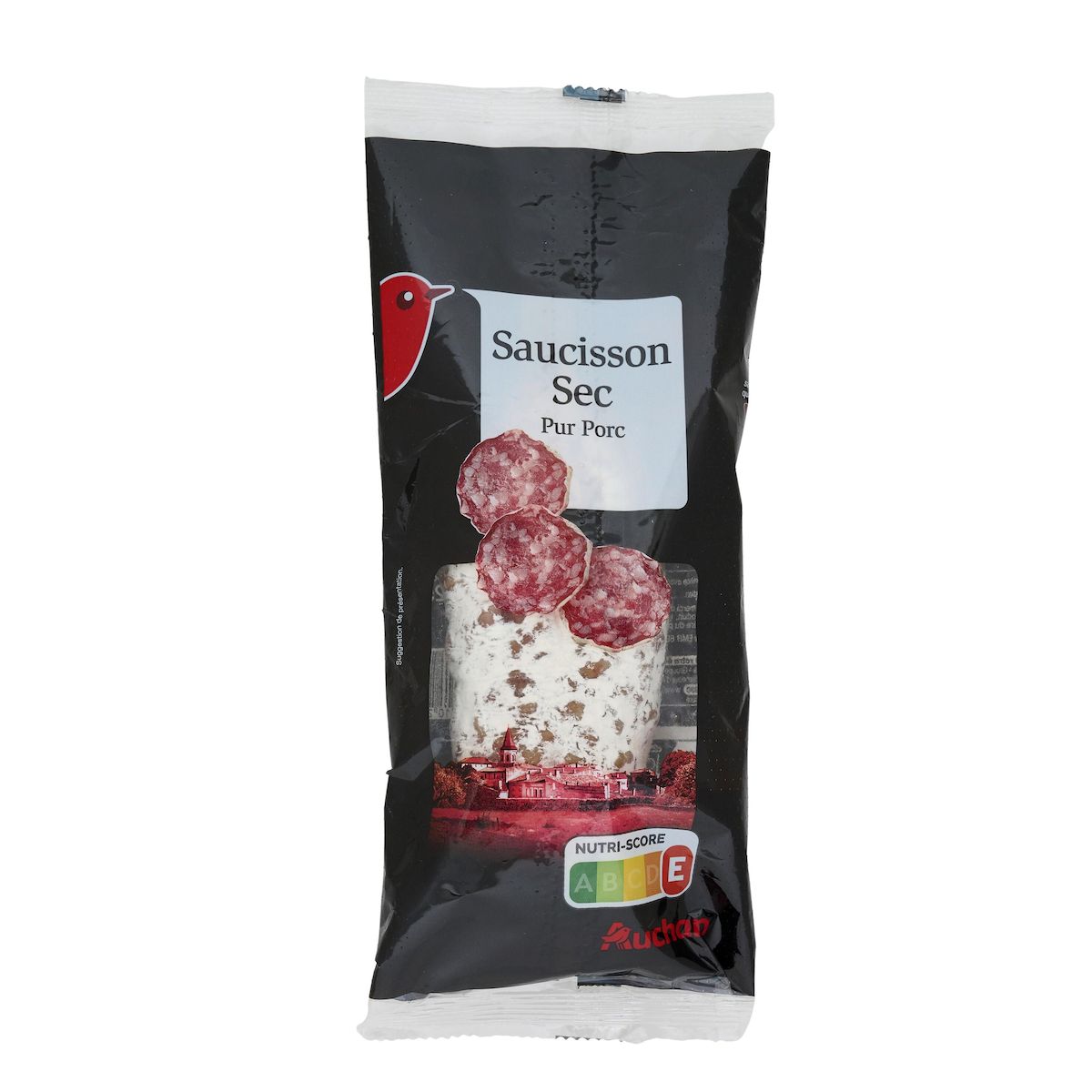 AUCHAN Saucisson sec pur Porc 250g