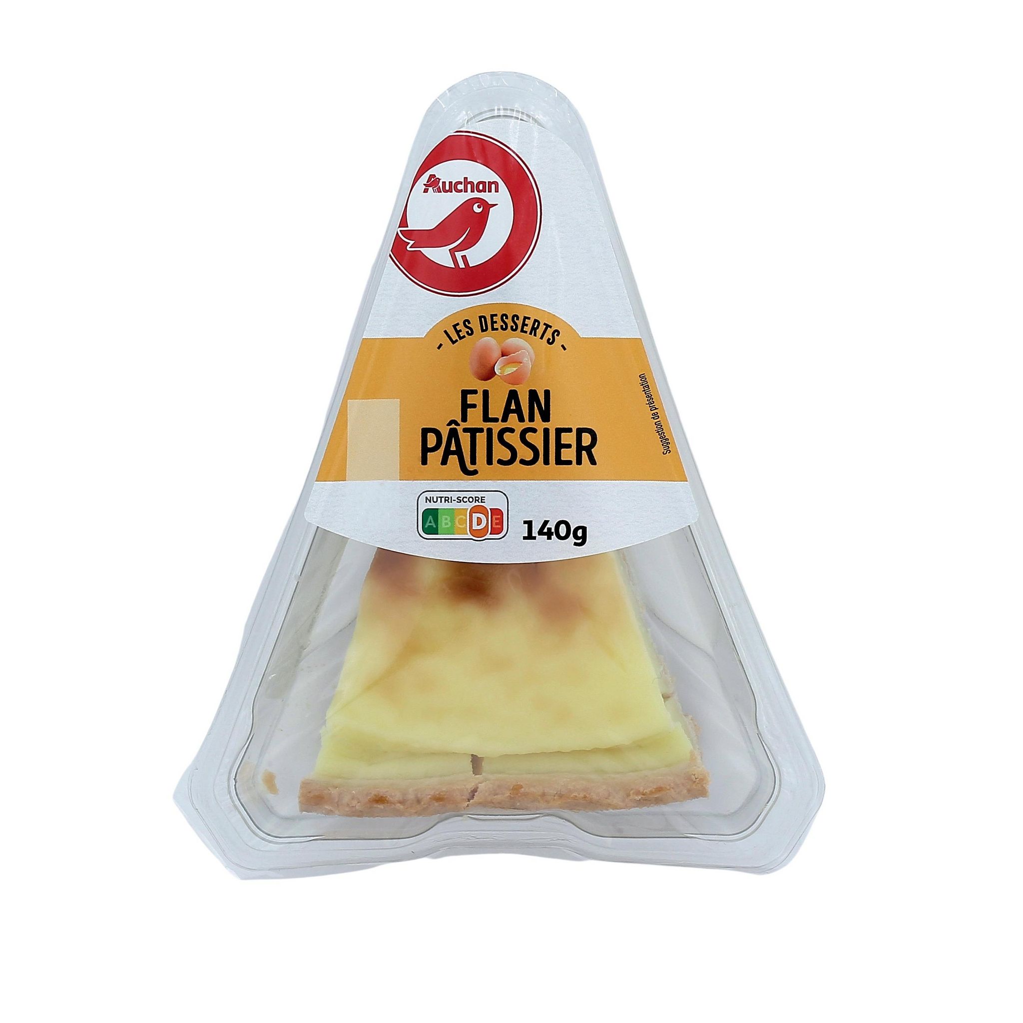 Voir la diapositive 2 : AUCHAN Flan pâtissier 1 portion 140g