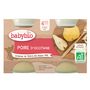 Voir la diapositive 2 : BABYBIO Petit pot dessert poire bio dès 4 mois 2x130g