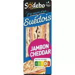SODEBO Sandwich suédois jambon cheddar 1 portion 135g