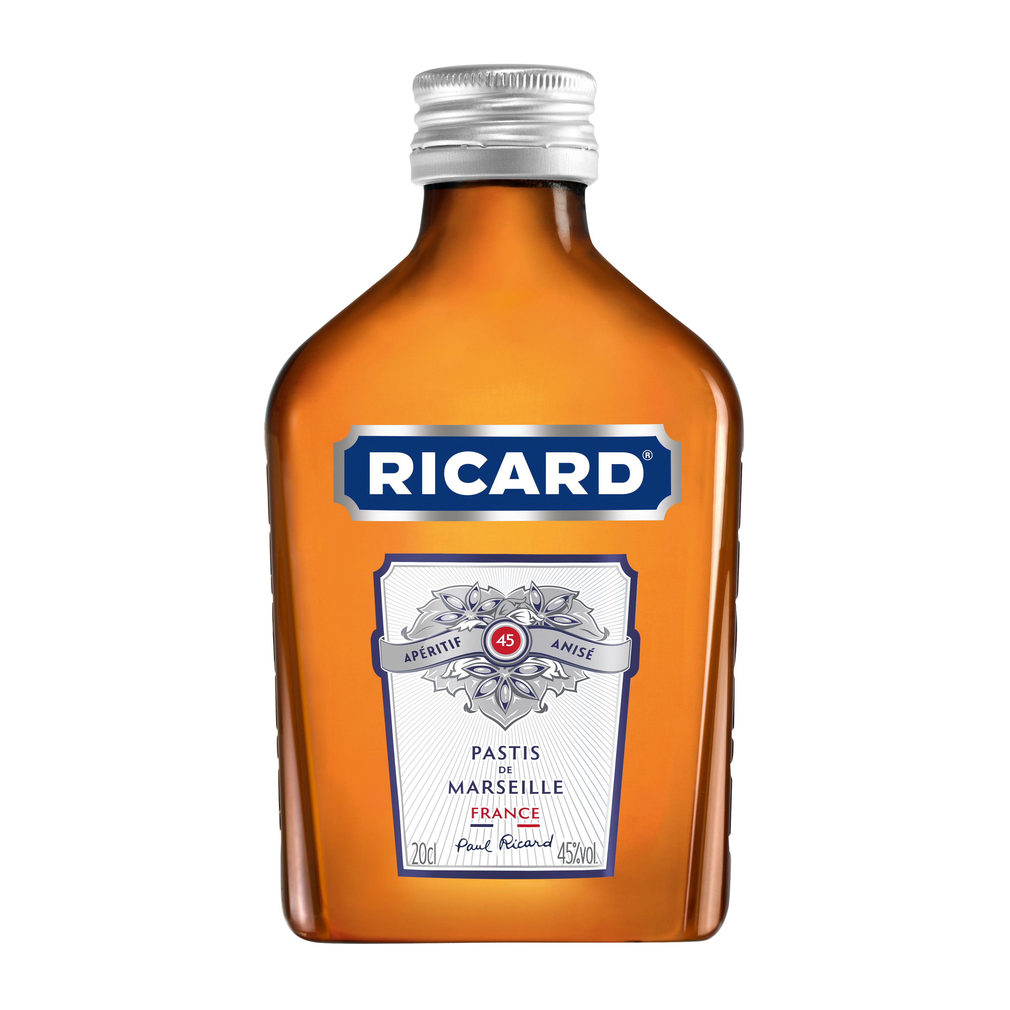 Voir la diapositive 2 : RICARD Pastis de Marseille 45% 20cl