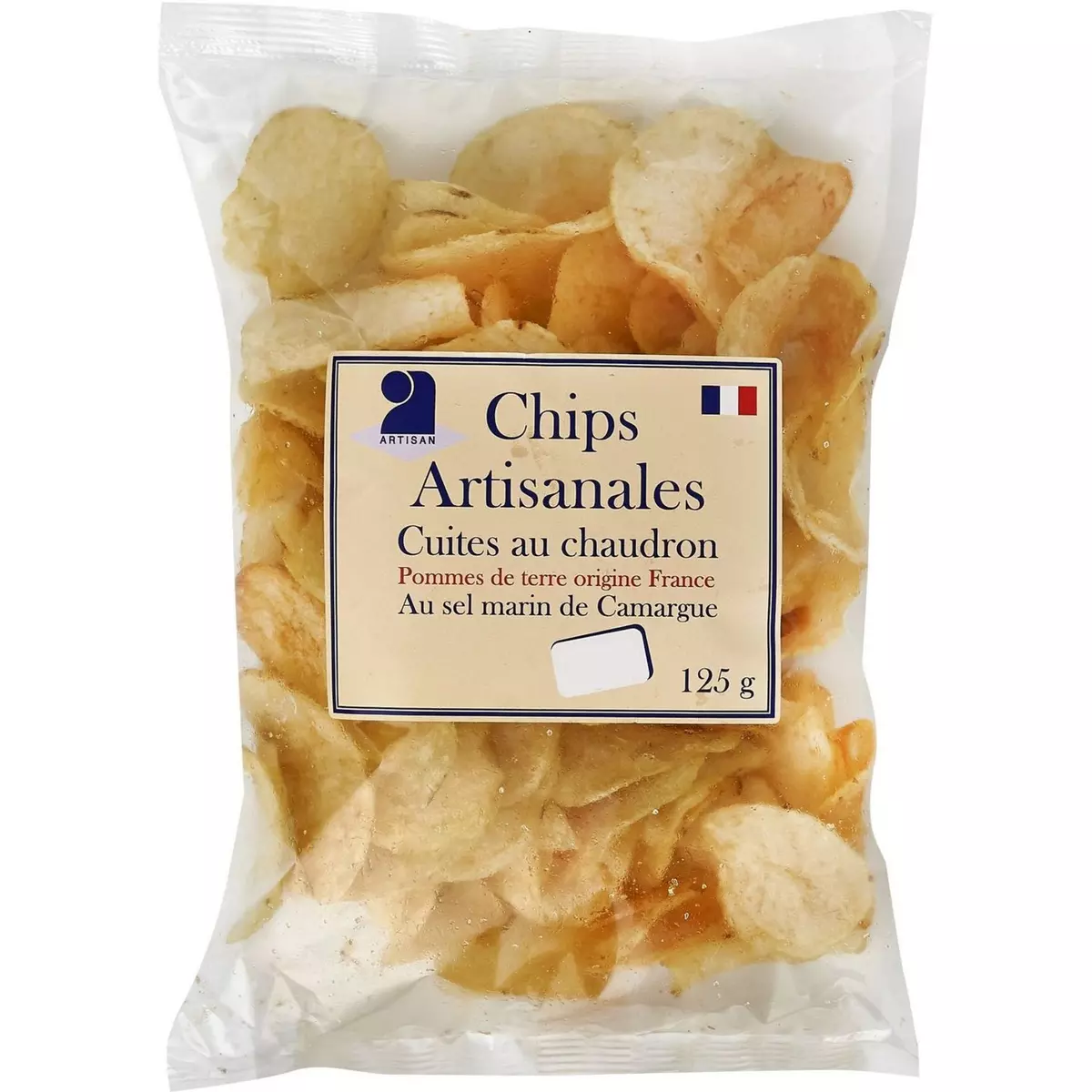 Chips artisanales au sel marin de Camargue 125g