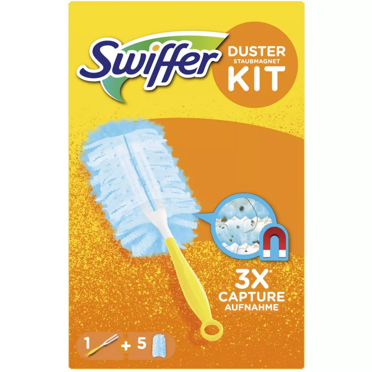 SWIFFER Duster kit plumeau anti-poussière et recharges 5 recharges