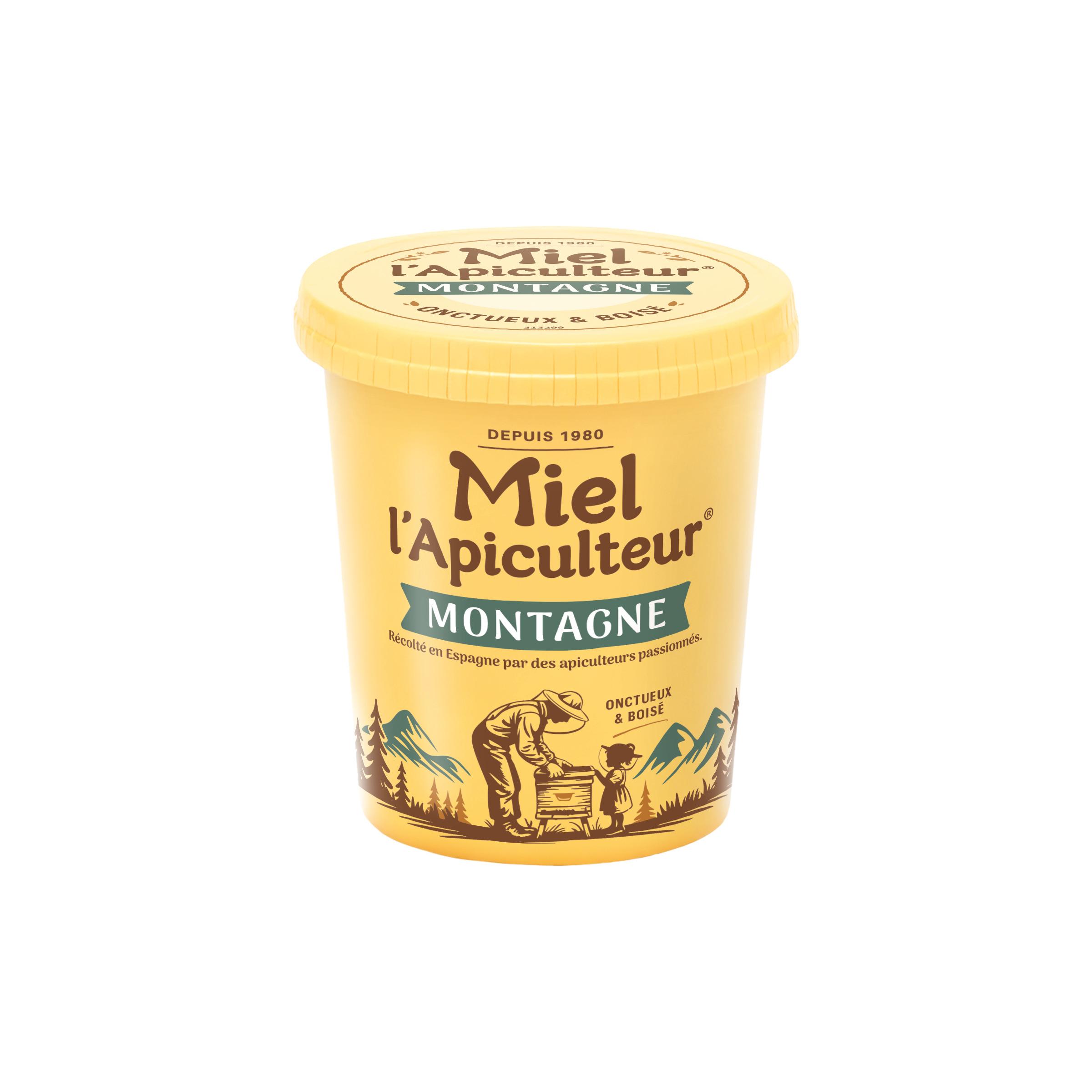 Voir la diapositive 2 : L'APICULTEUR Miel de fleurs de montagne crémeux et onctueux 500g