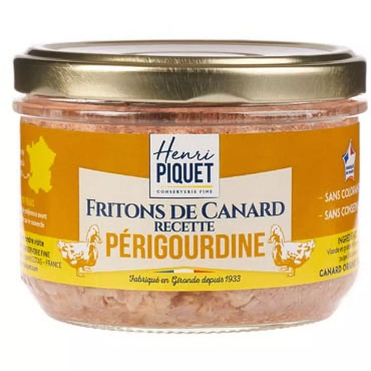 HENRI PIQUET Fritons de canard recette Périgourdine 180g