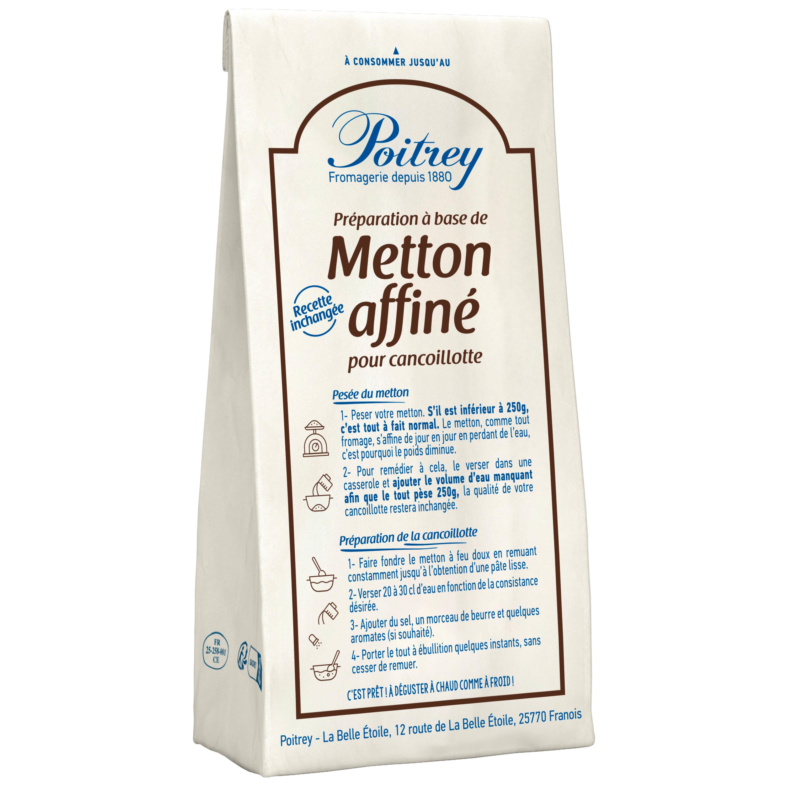 POITREY Metton affiné pour cancoillotte 250g