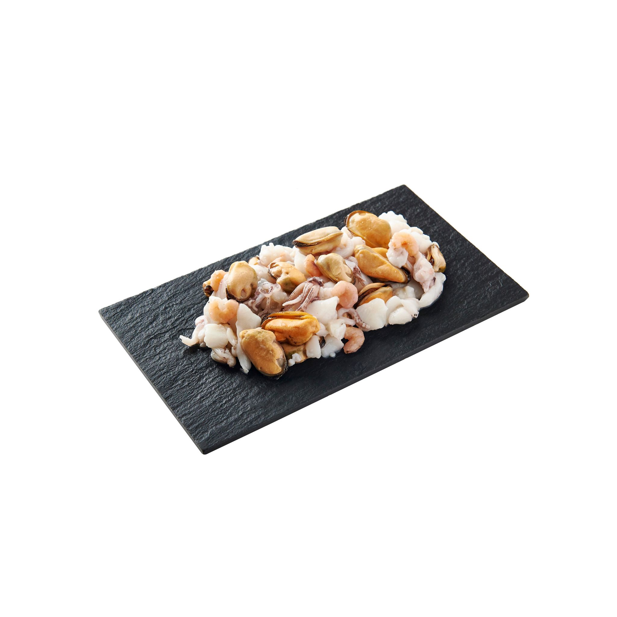 Voir la diapositive 2 : AUCHAN ESSENTIEL Cocktail de fruits de mer 400g