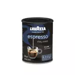 LAVAZZA Café moulu Espresso Italiano Club pur arabica intensité 6 boîte métal 250g