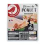 Voir la diapositive 2 : AUCHAN Blanc de poulet 2 tranches 80g