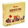 Voir la diapositive 3 : AUCHAN Assortiment de biscuits fins au chocolat belge 40 biscuits 375g