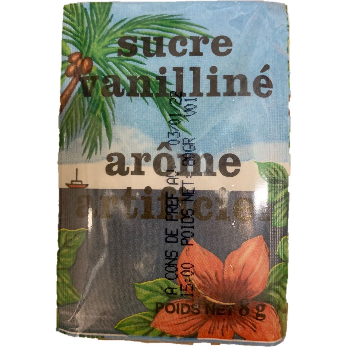 Sucre vanillé arôme artificiel 10 sachets 80g