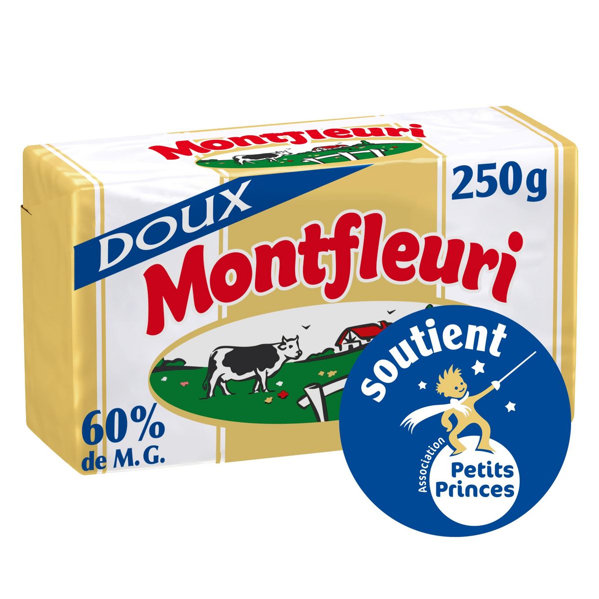 MONTFLEURI Beurre doux 60%MG 250g