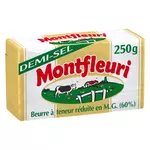 MONTFLEURI Plaquette de beurre demi-sel allégé 60% MG 250g