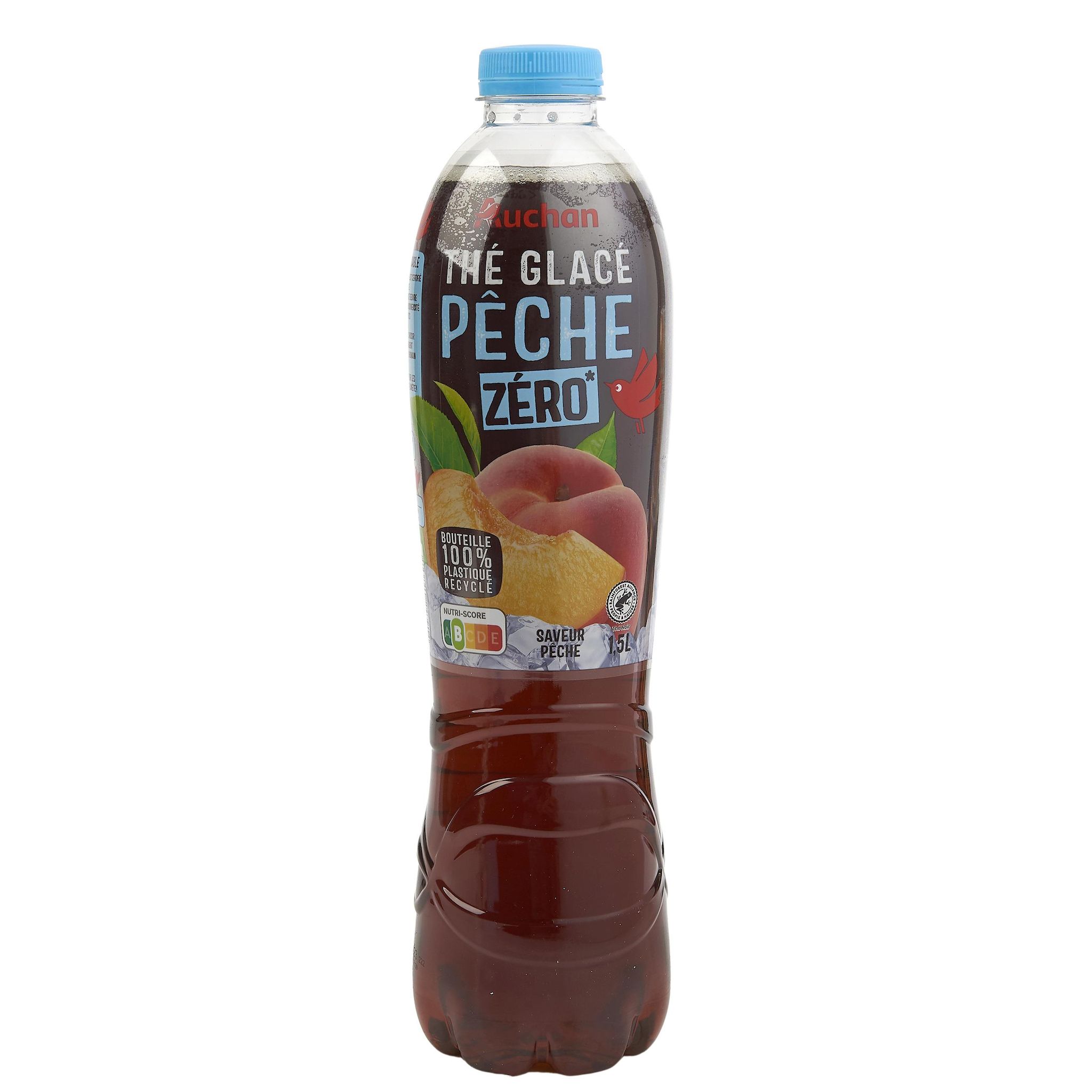 Voir la diapositive 2 : AUCHAN Thé glacé à la pêche light 1,5l