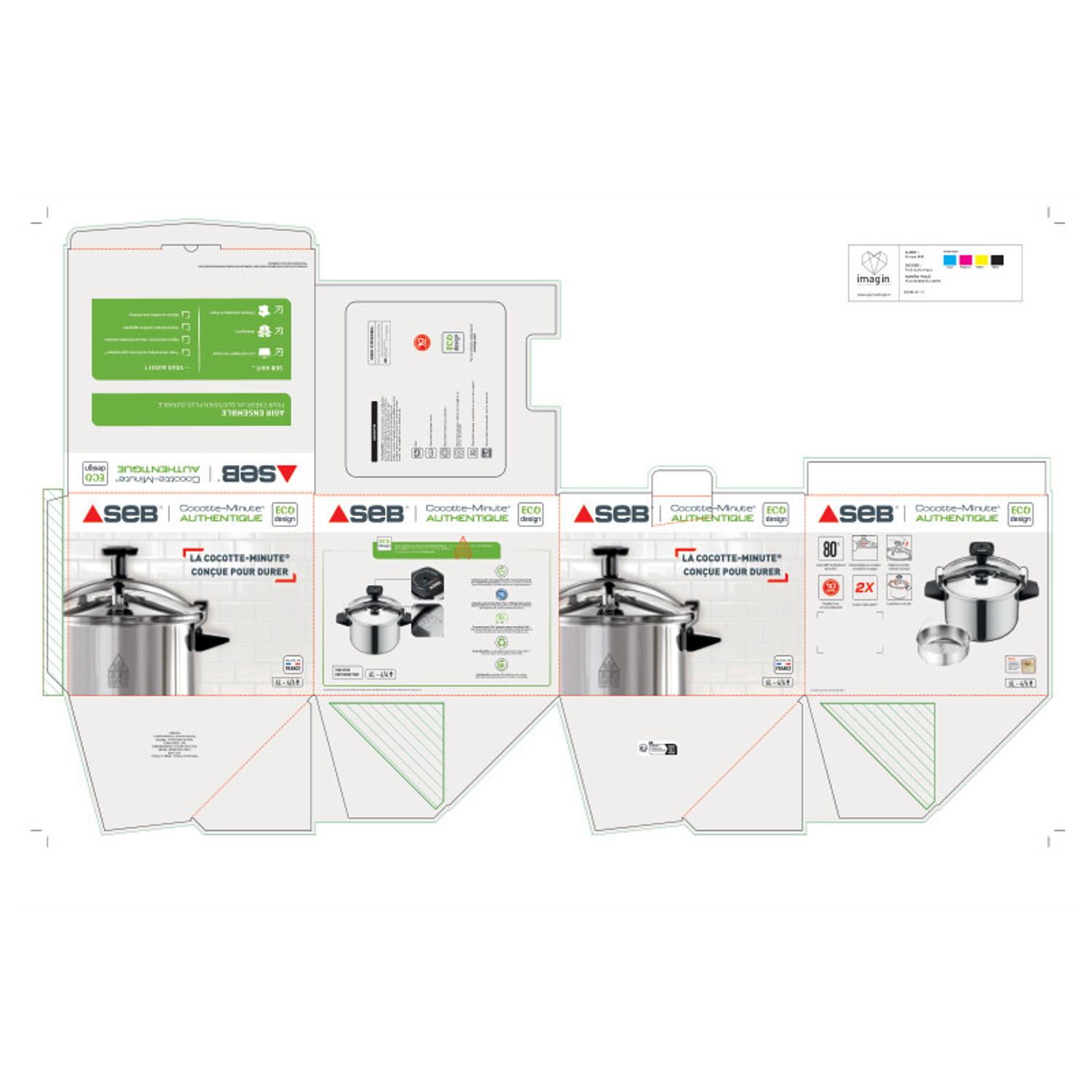 Voir la diapositive 8 : SEB Autocuiseur P05307 authentique 6l tous feux dont induction