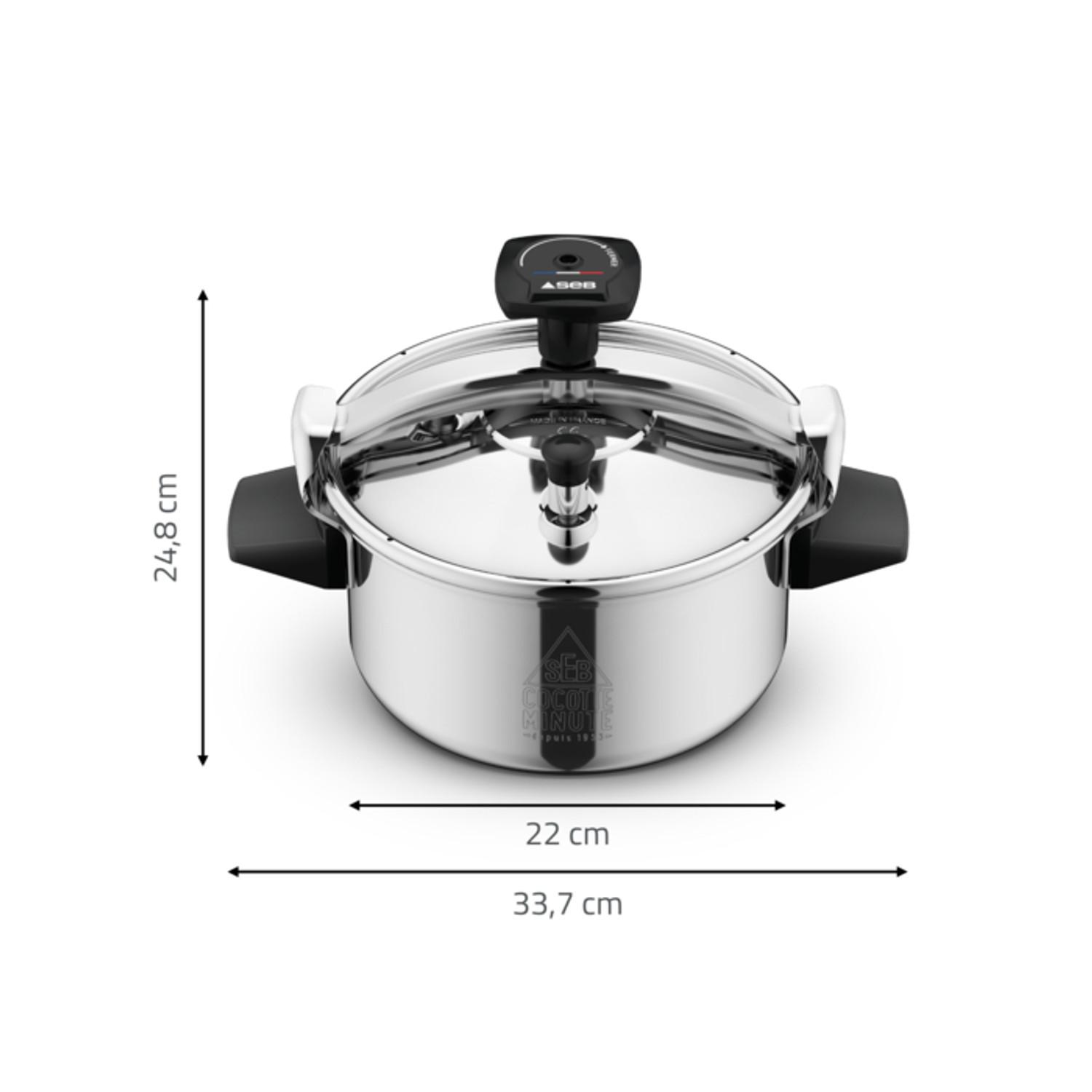 Voir la diapositive 7 : SEB Autocuiseur P0530600 authentique 4.5l tous feux dont induction