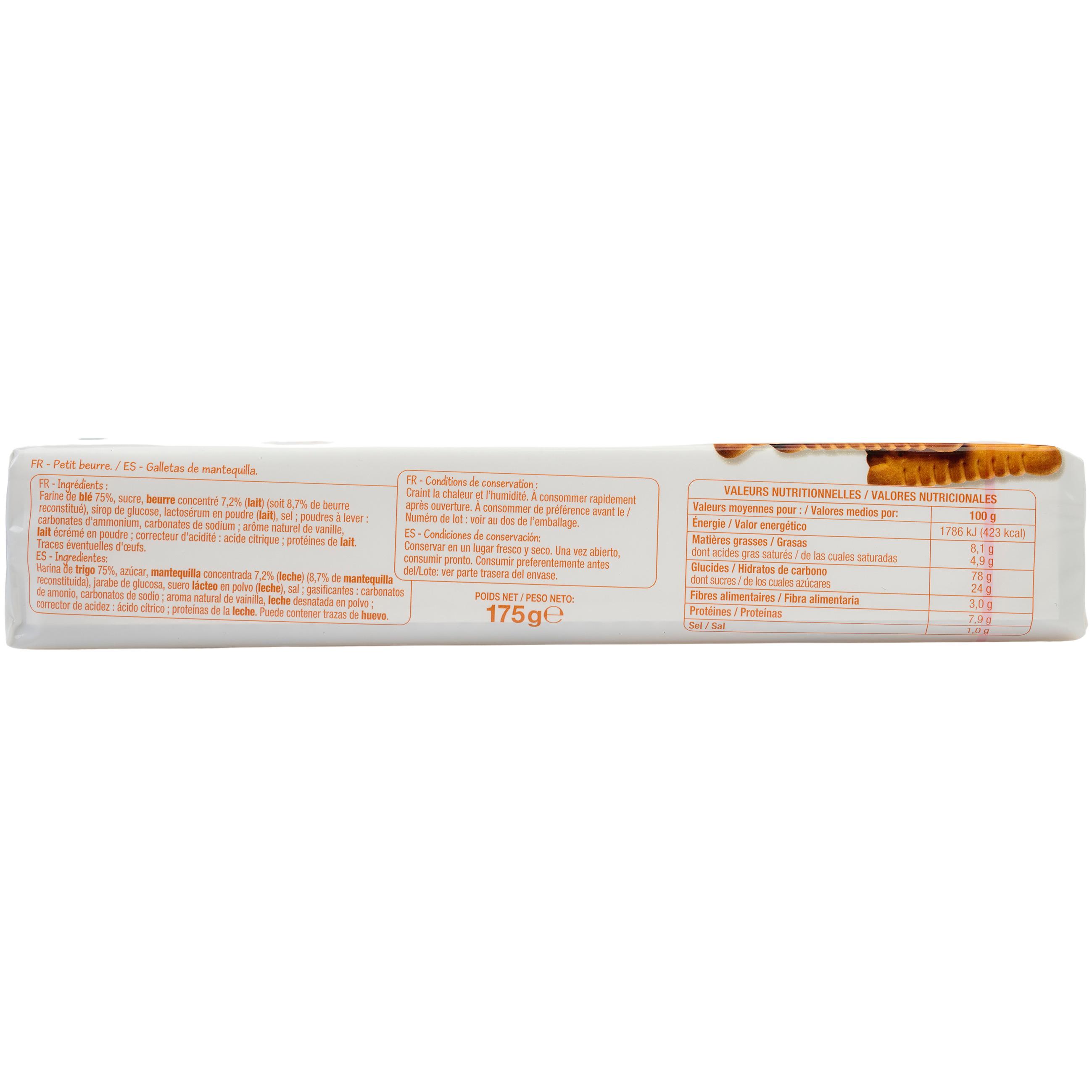 Voir la diapositive 2 : POUCE Biscuits petit beurre 24 biscuits 175g