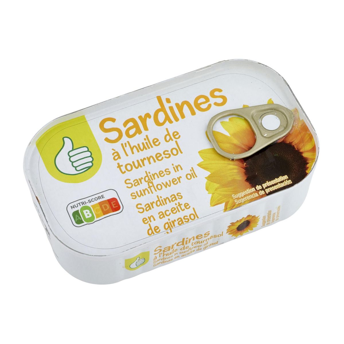 POUCE Sardines à l'huile de tournesol 84g