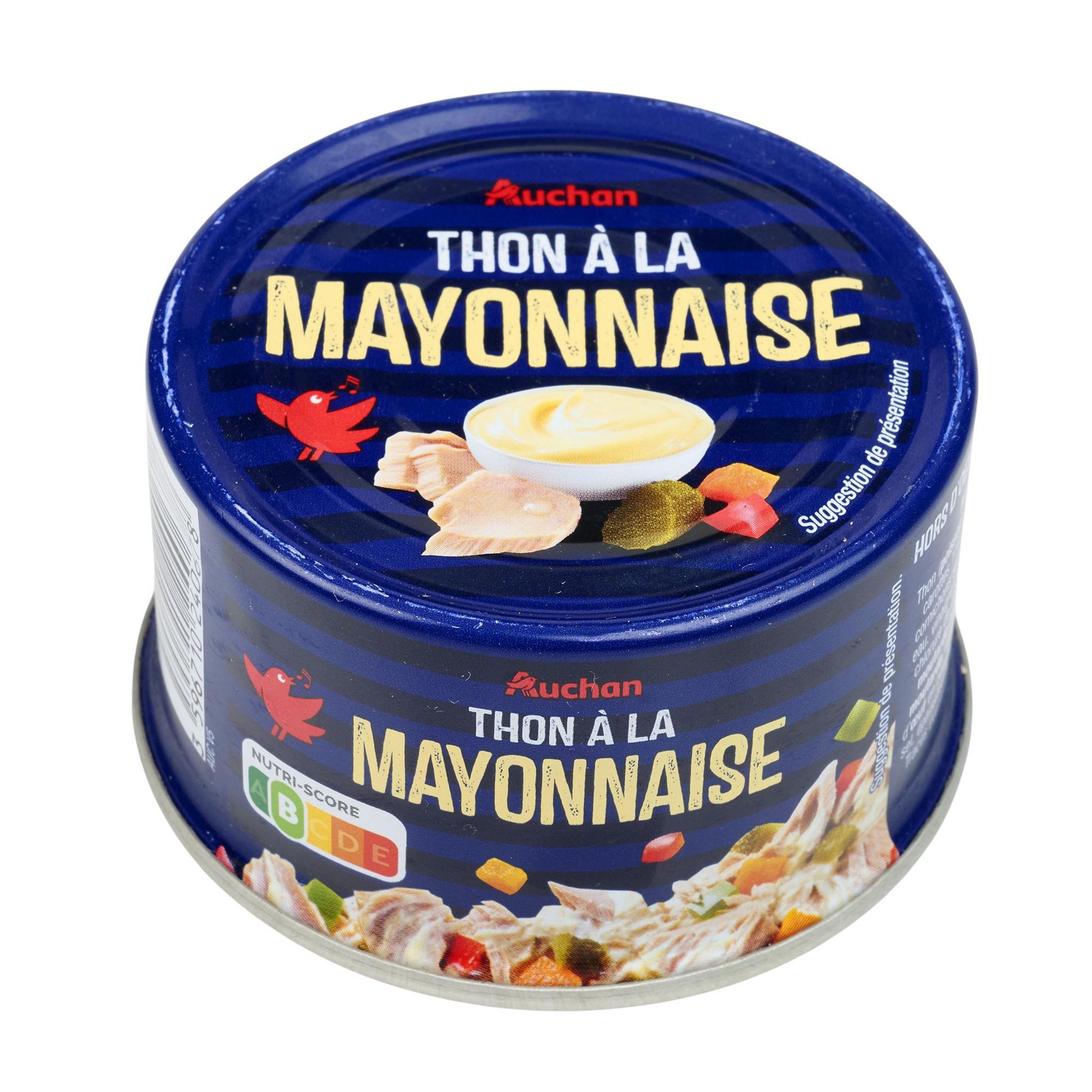 Voir la diapositive 2 : AUCHAN Thon sauce mayonnaise 135g