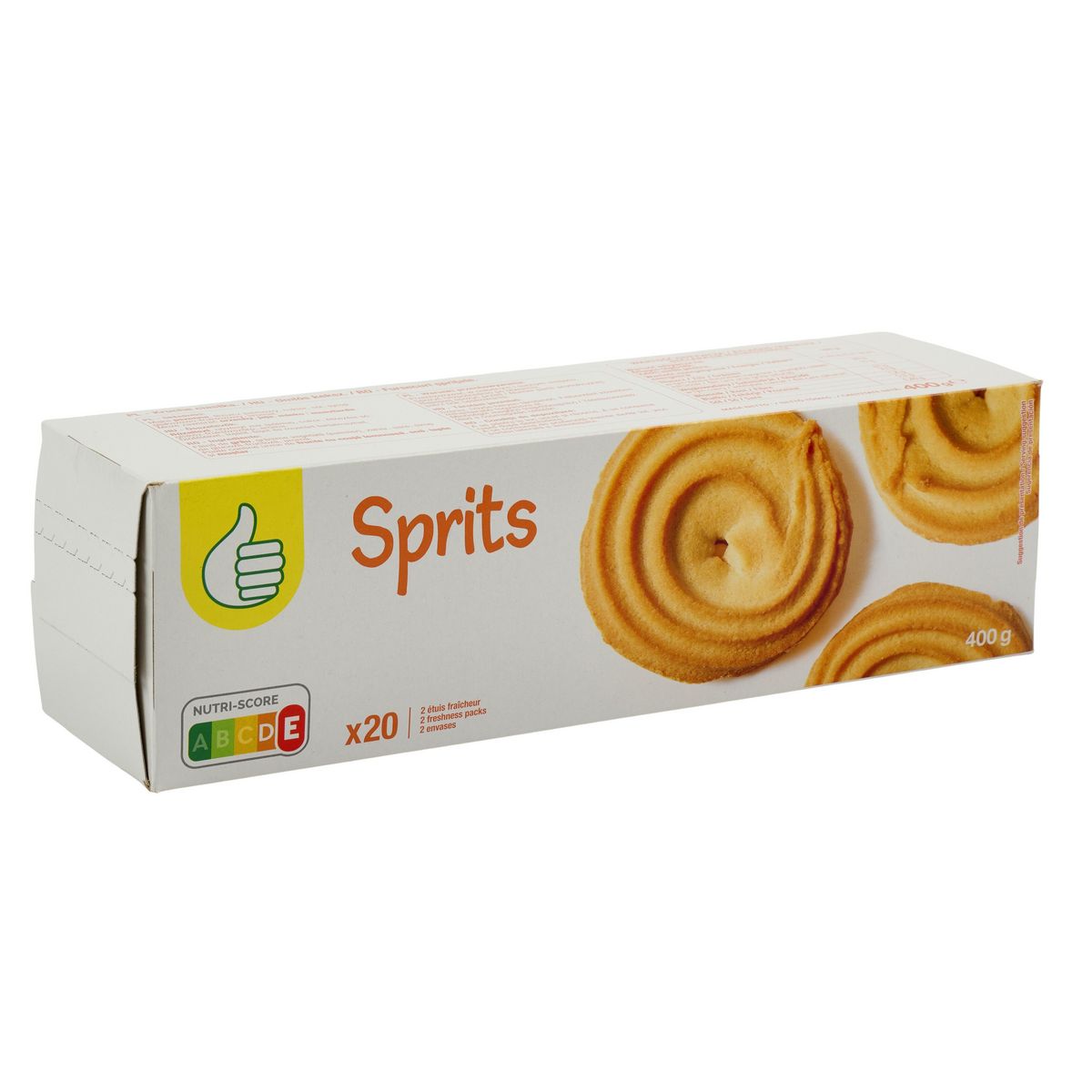 POUCE Sprits biscuits sablés 2x10 biscuits 400g