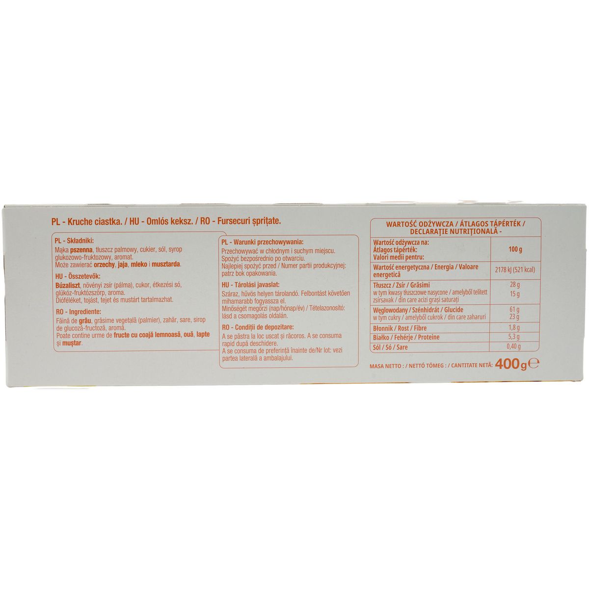 POUCE Sprits biscuits sablés 2x10 biscuits 400g