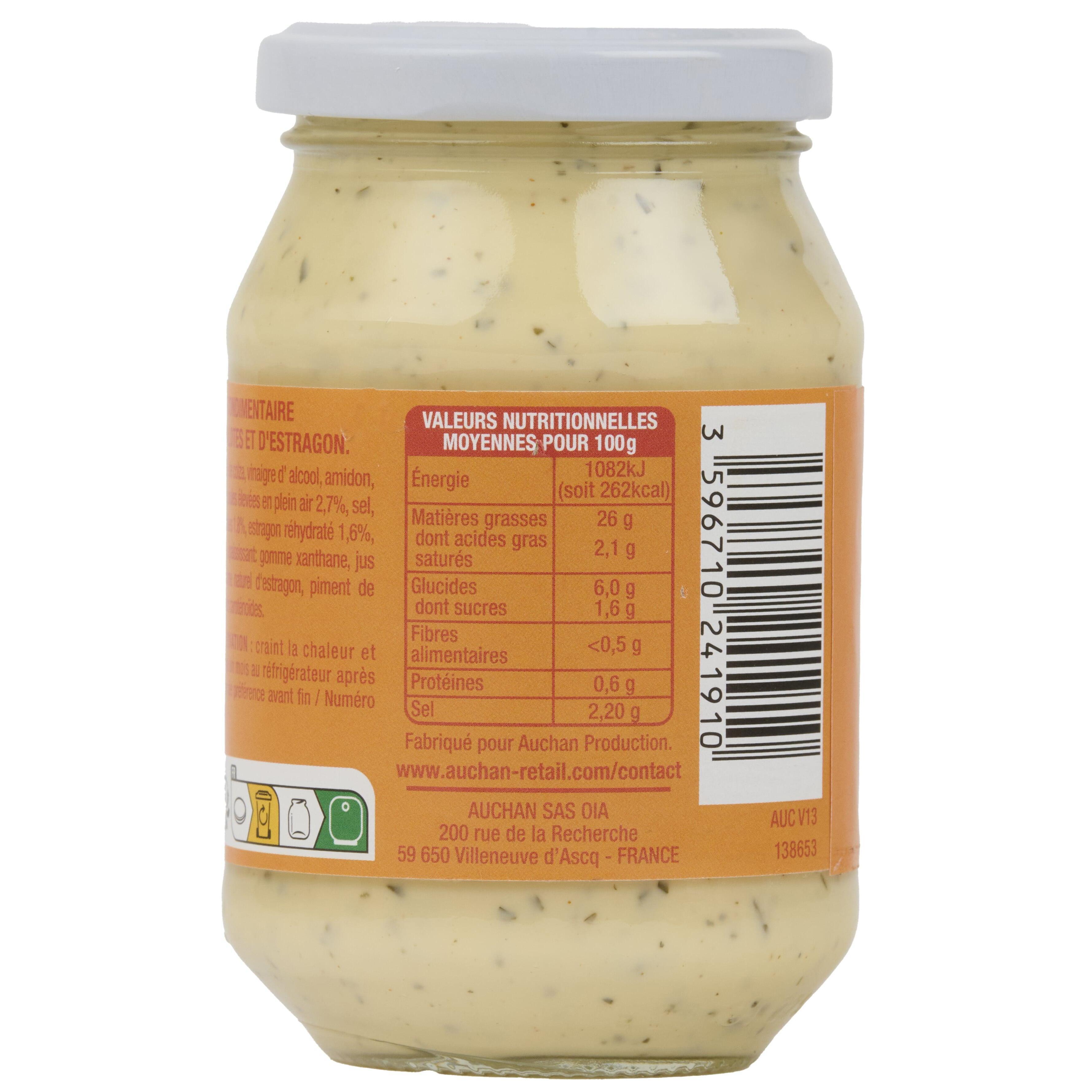 Voir la diapositive 2 : AUCHAN Sauce béarnaise 240g