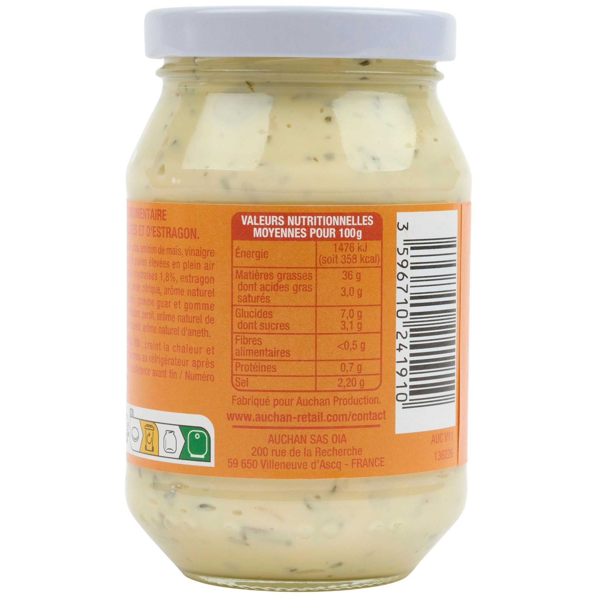 Voir la diapositive 4 : AUCHAN Sauce béarnaise 240g
