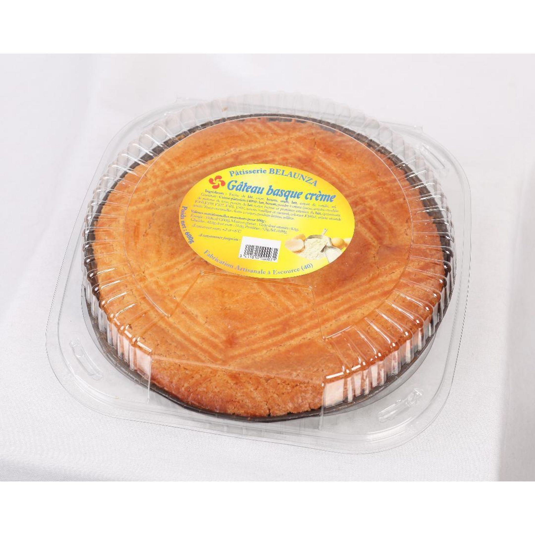 PATISSERIE BELAUNZA Gâteau basque 600g