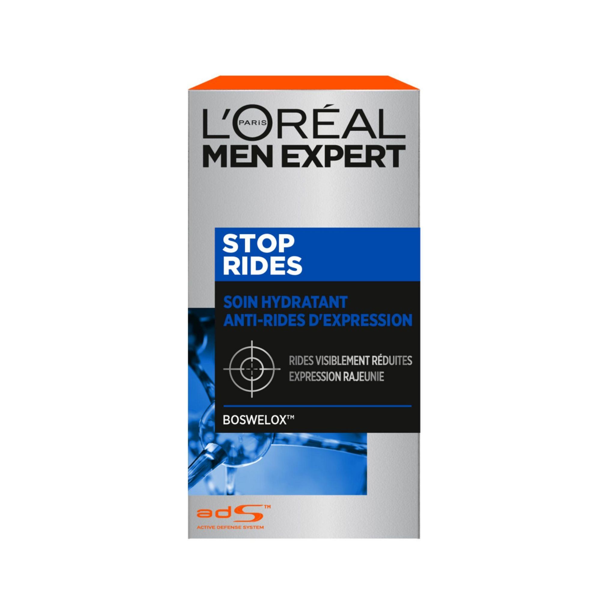 Voir la diapositive 2 : L'OREAL Men Expert soin hydratant anti-rides d'expression 50ml