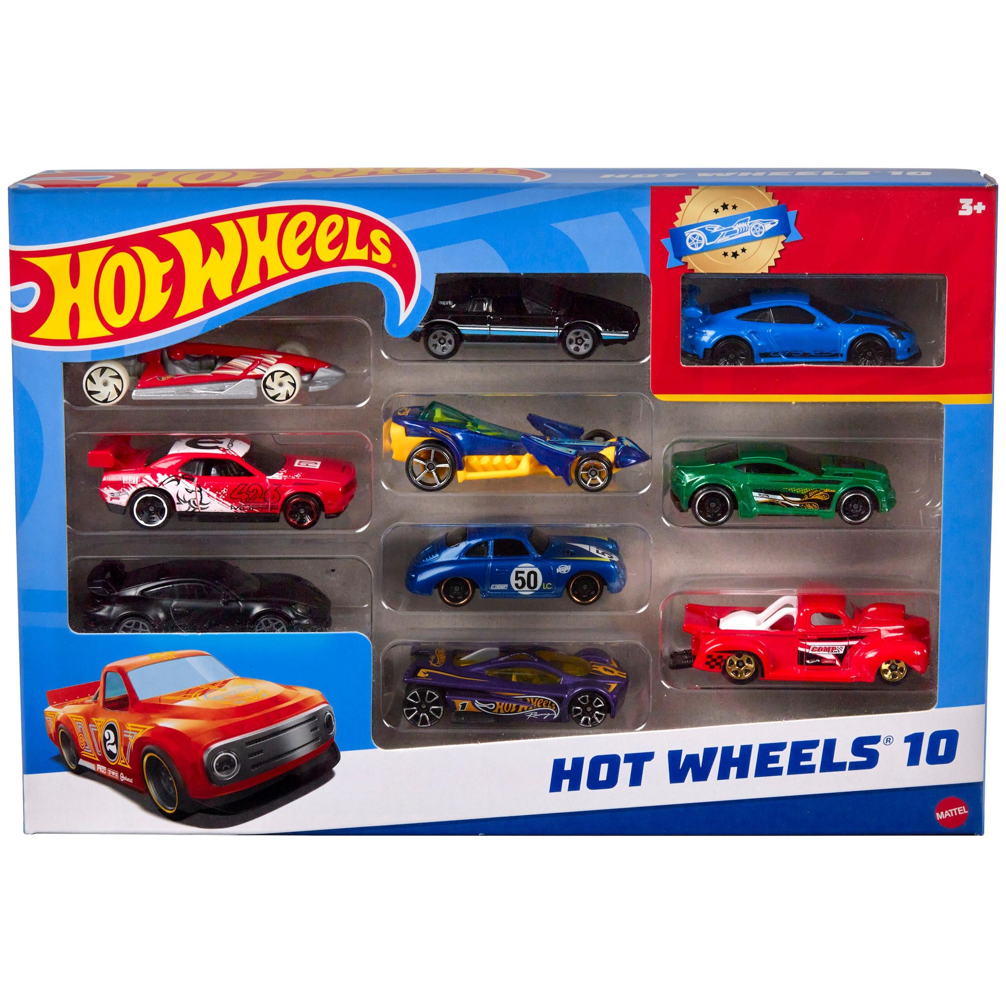 Voir la diapositive 6 : MATTEL Véhicule HotWheels coffret 10 voitures