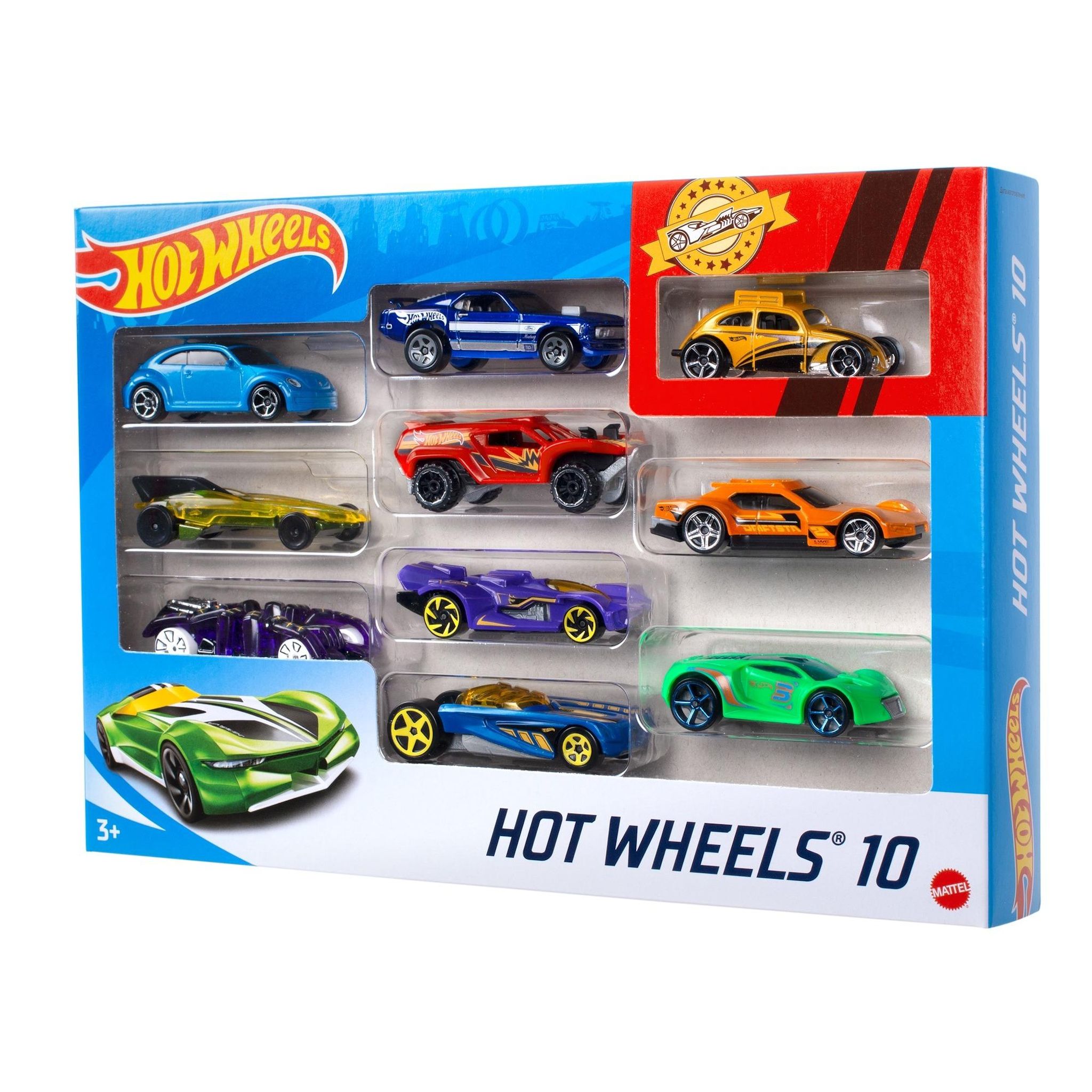 Voir la diapositive 8 : MATTEL Véhicule HotWheels coffret 10 voitures