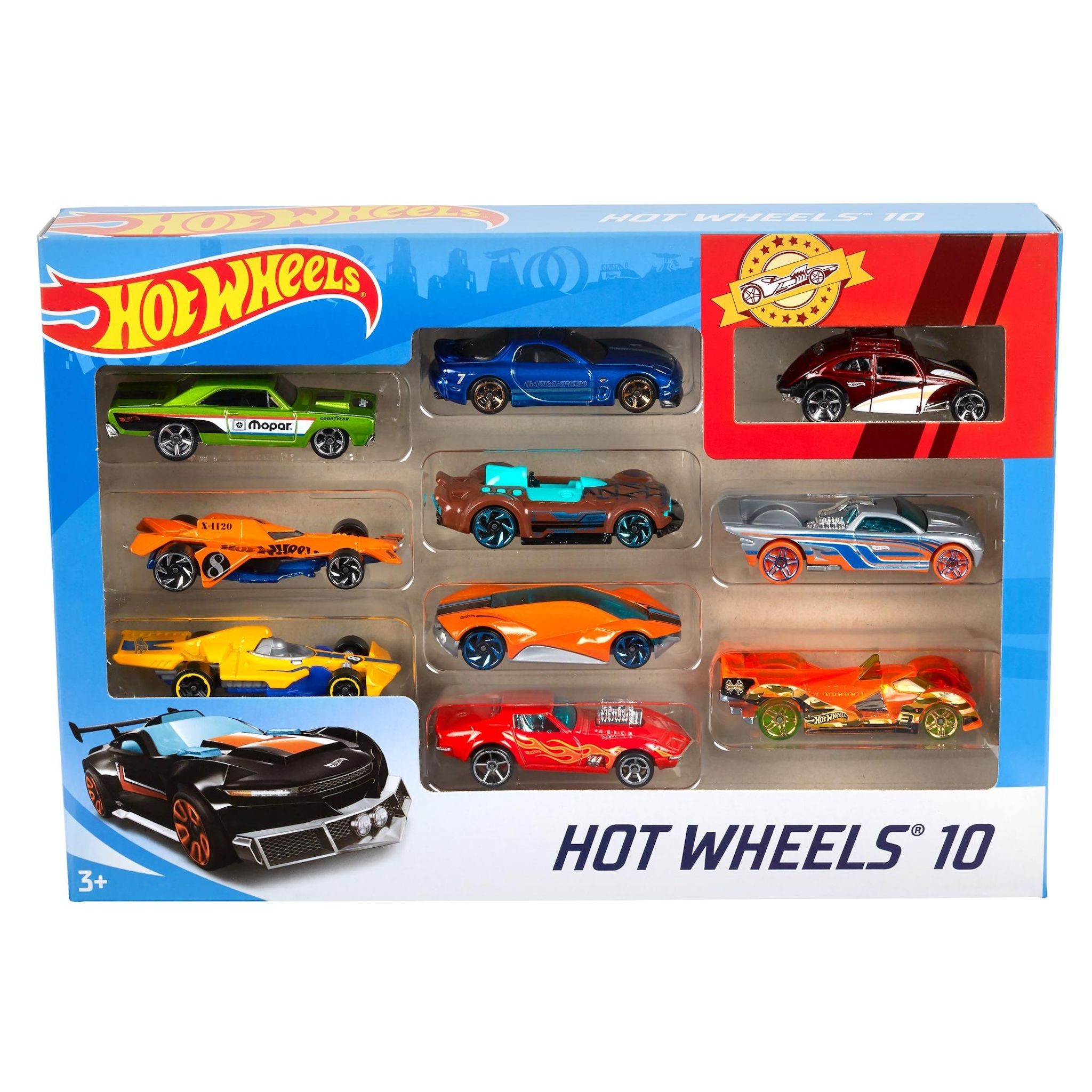 Voir la diapositive 9 : MATTEL Véhicule HotWheels coffret 10 voitures