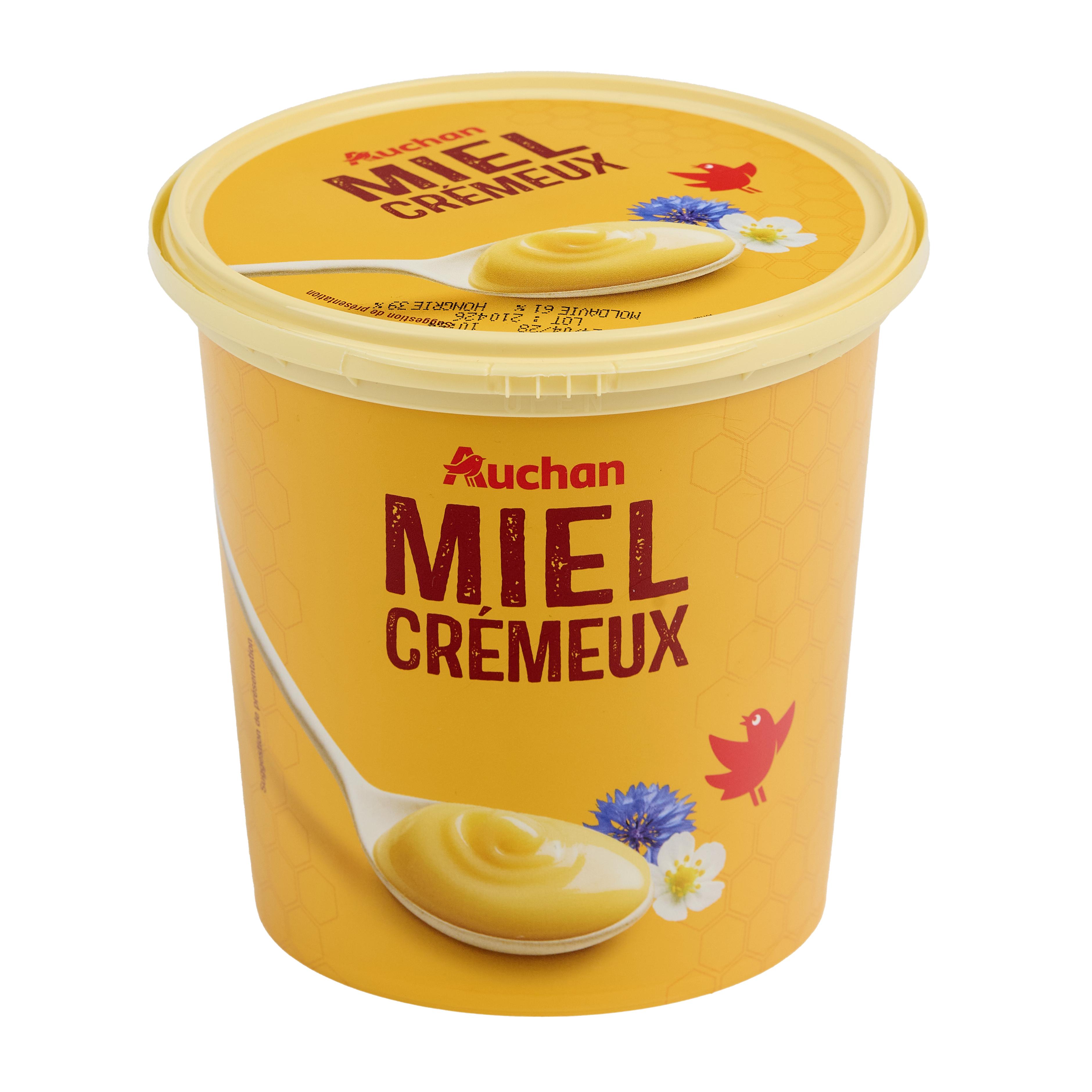 Voir la diapositive 2 : AUCHAN Miel crémeux doux et fondant 1kg