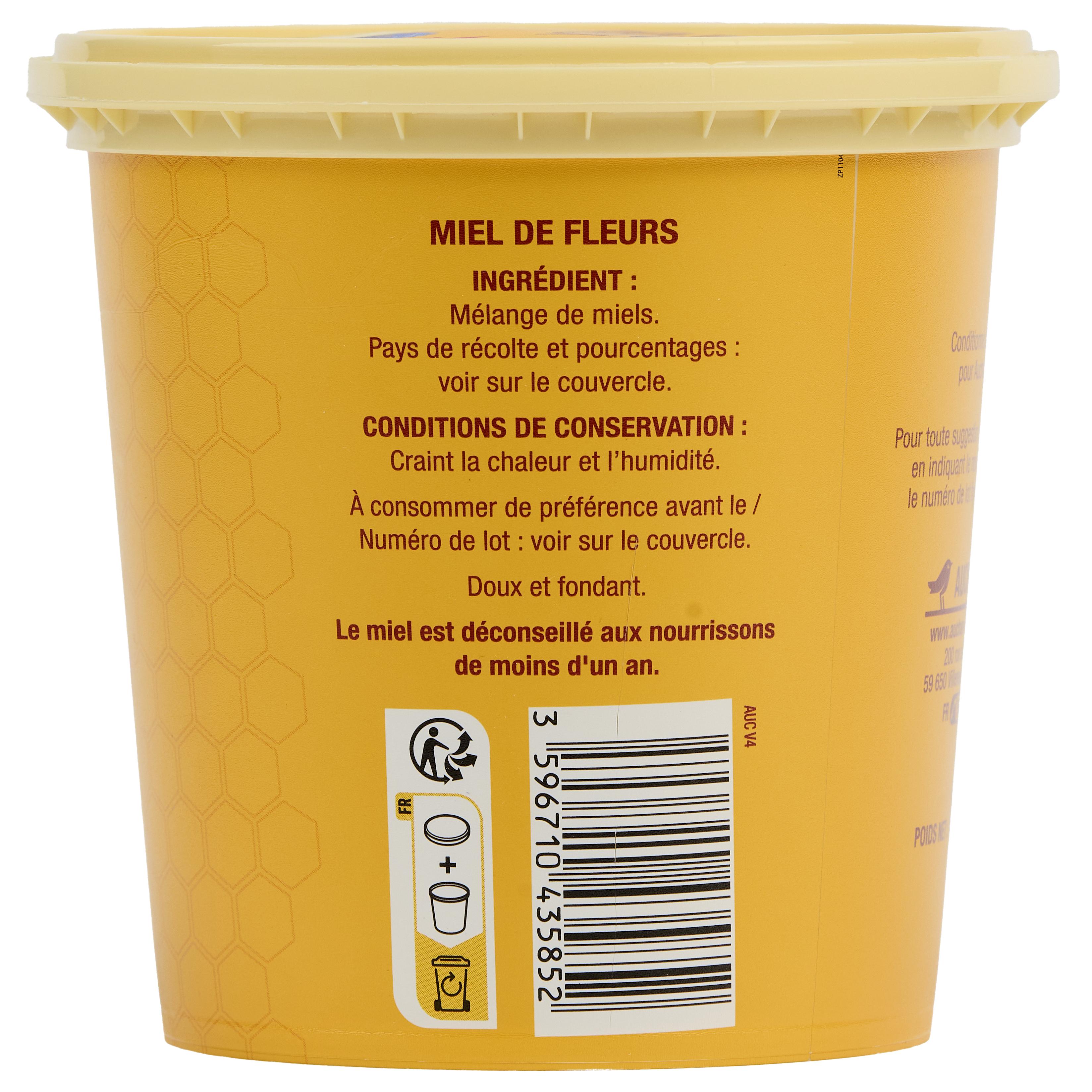 Voir la diapositive 4 : AUCHAN Miel crémeux doux et fondant 1kg