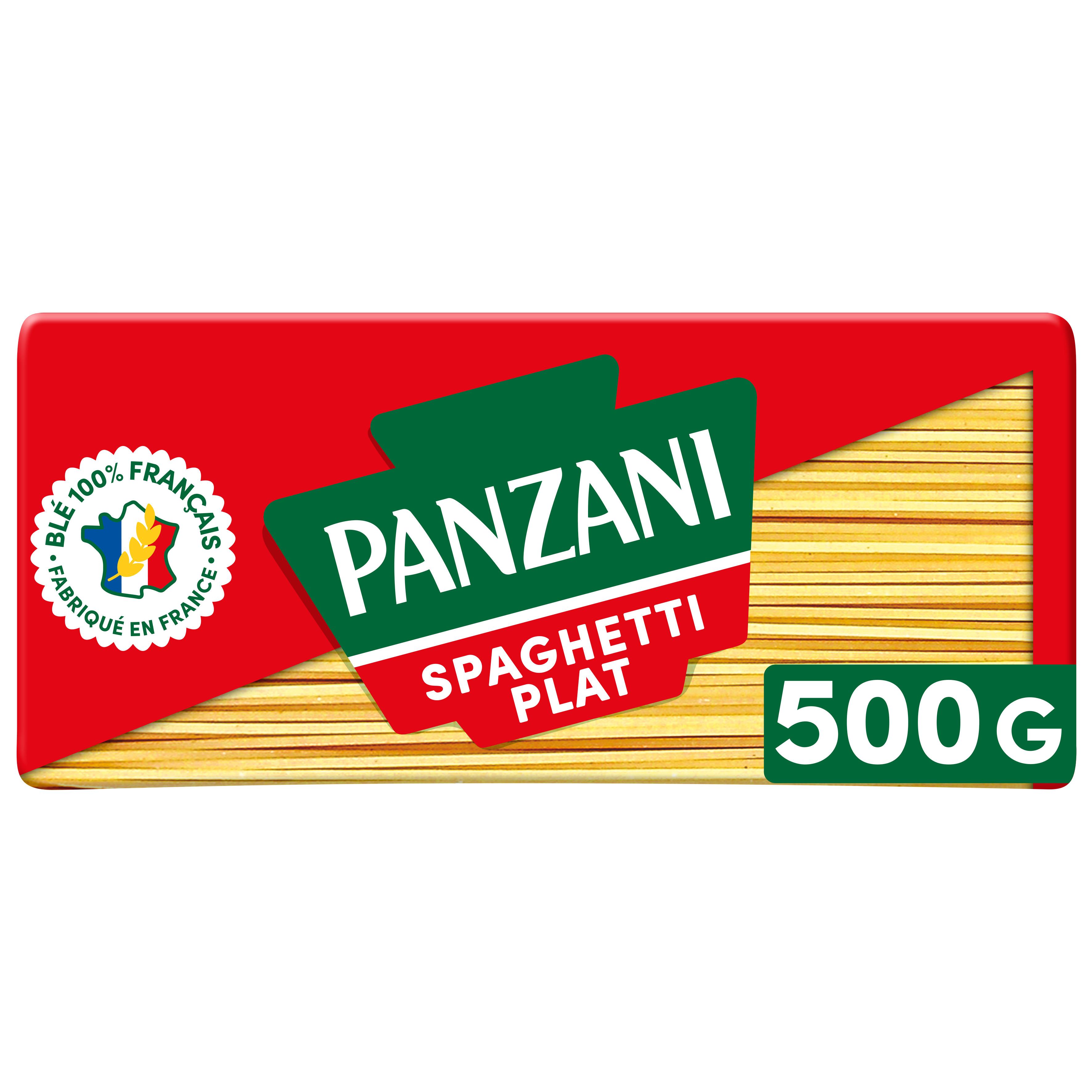 Voir la diapositive 2 : PANZANI Spaghetti plat blé français 500g