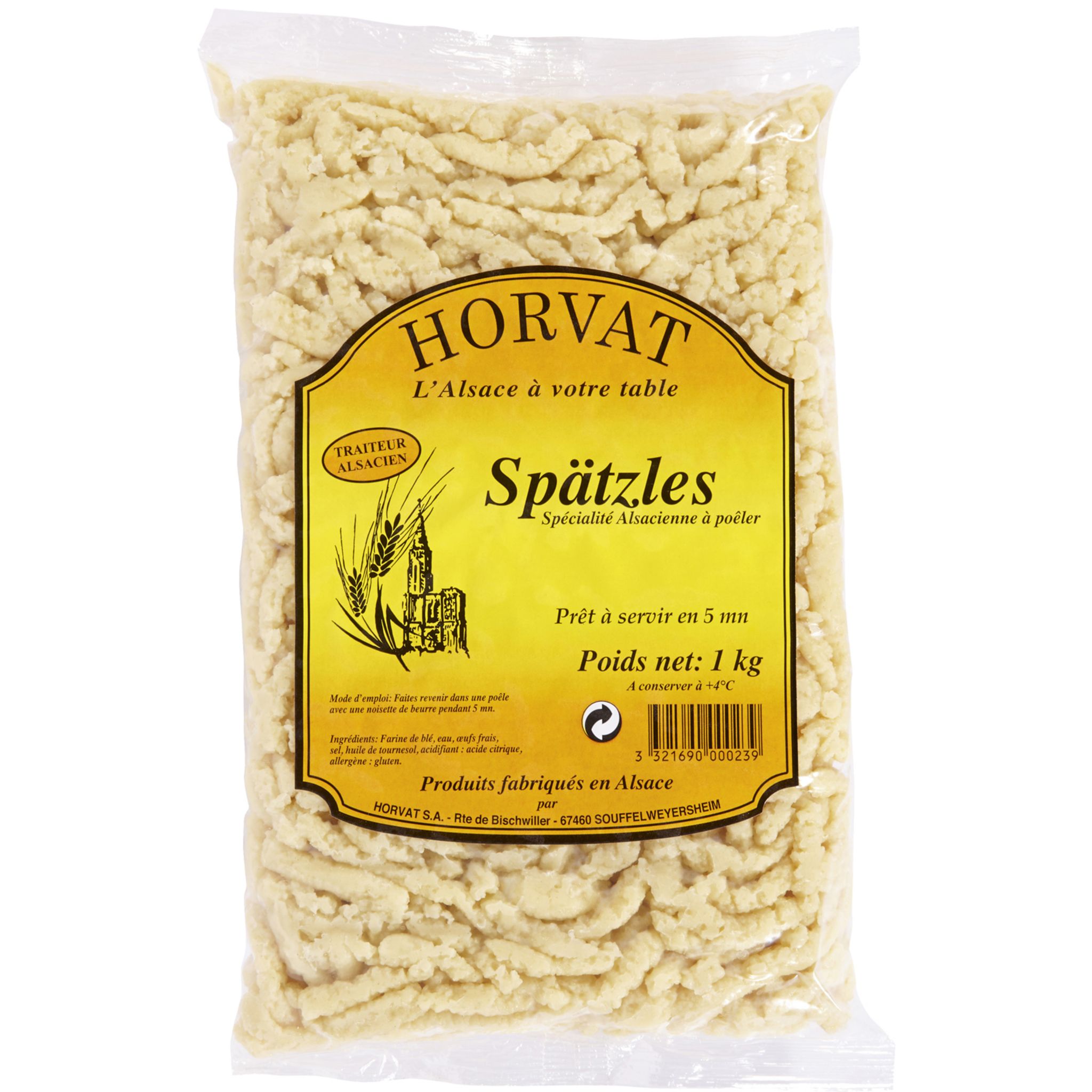 HORVAT Spätzles aux oeufs frais 1kg