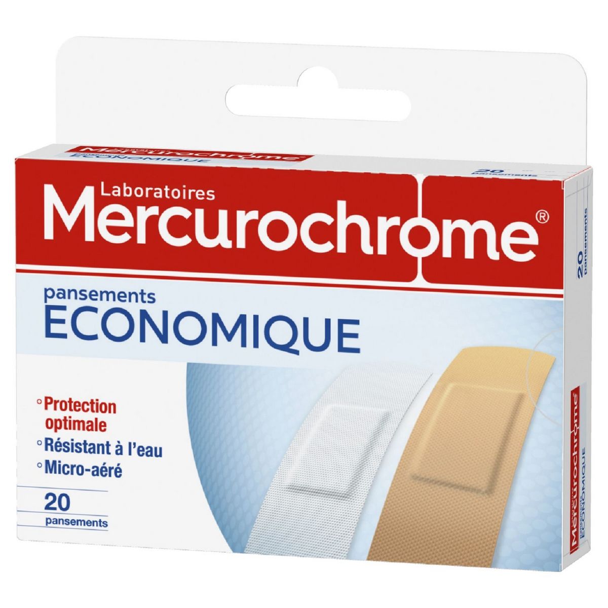MERCUROCHROME Pansements résistants à l'eau 20 pansements