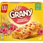 GRANY Barres de céréales aux fraises et framboises 6 barres 108g