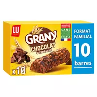 AUCHAN : Crousty - Barres céréalières au chocolat noir et 5 céréales -  chronodrive