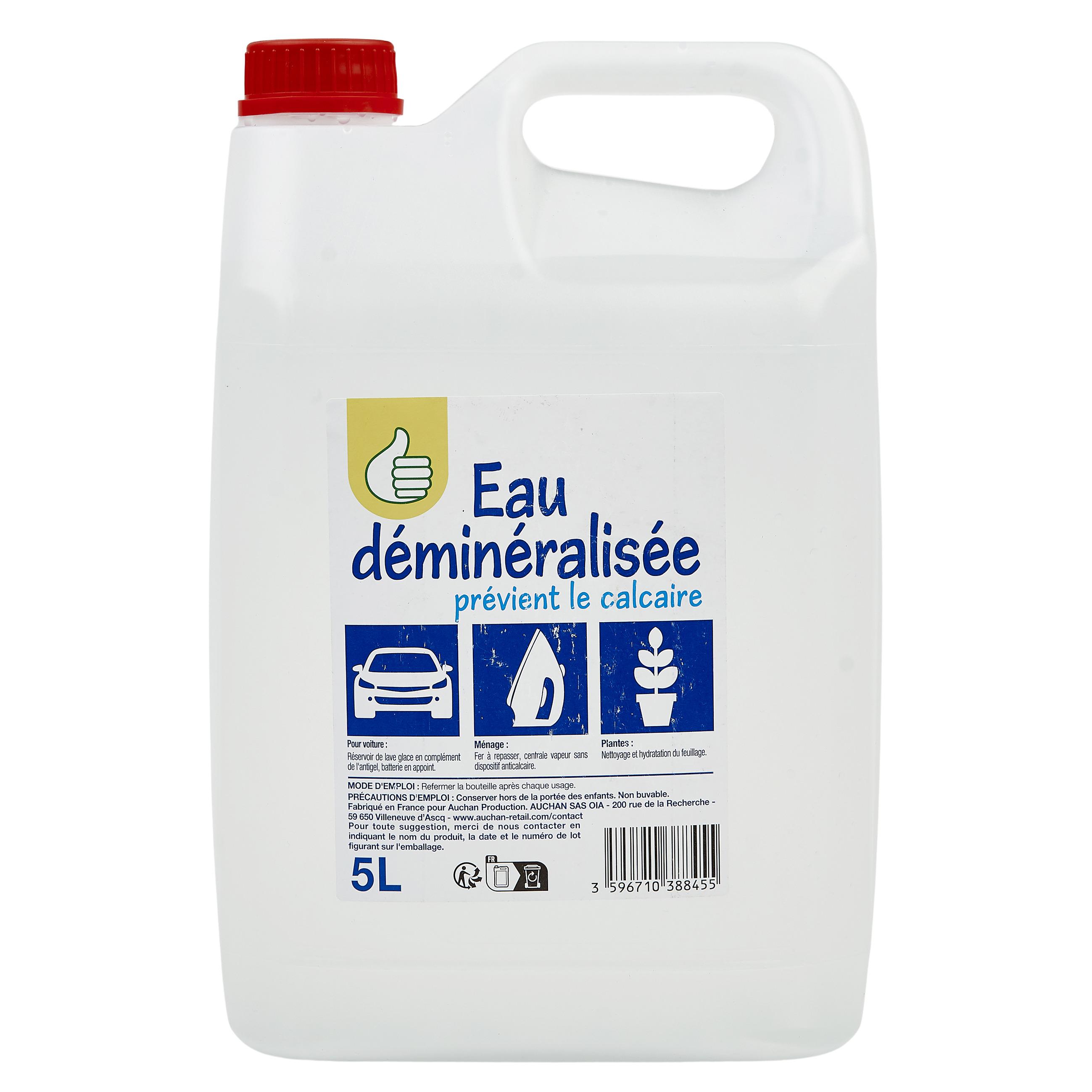 Voir la diapositive 2 : POUCE Eau déminéralisée anti-calcaire 5l