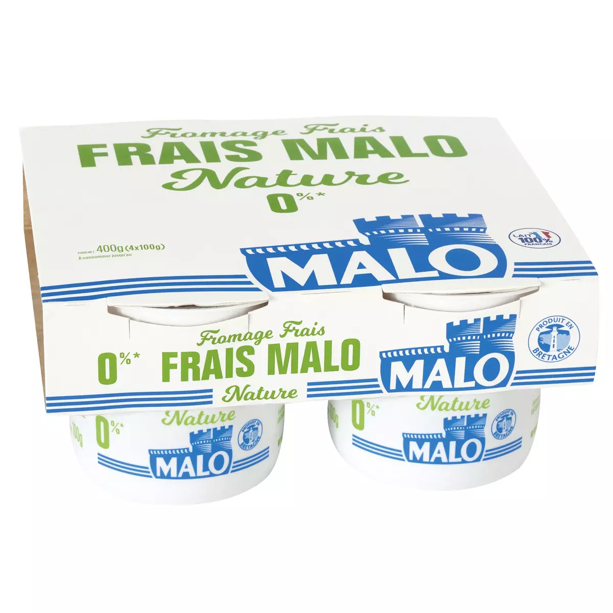 MALO Fromage frais 0 % MG 4x100g