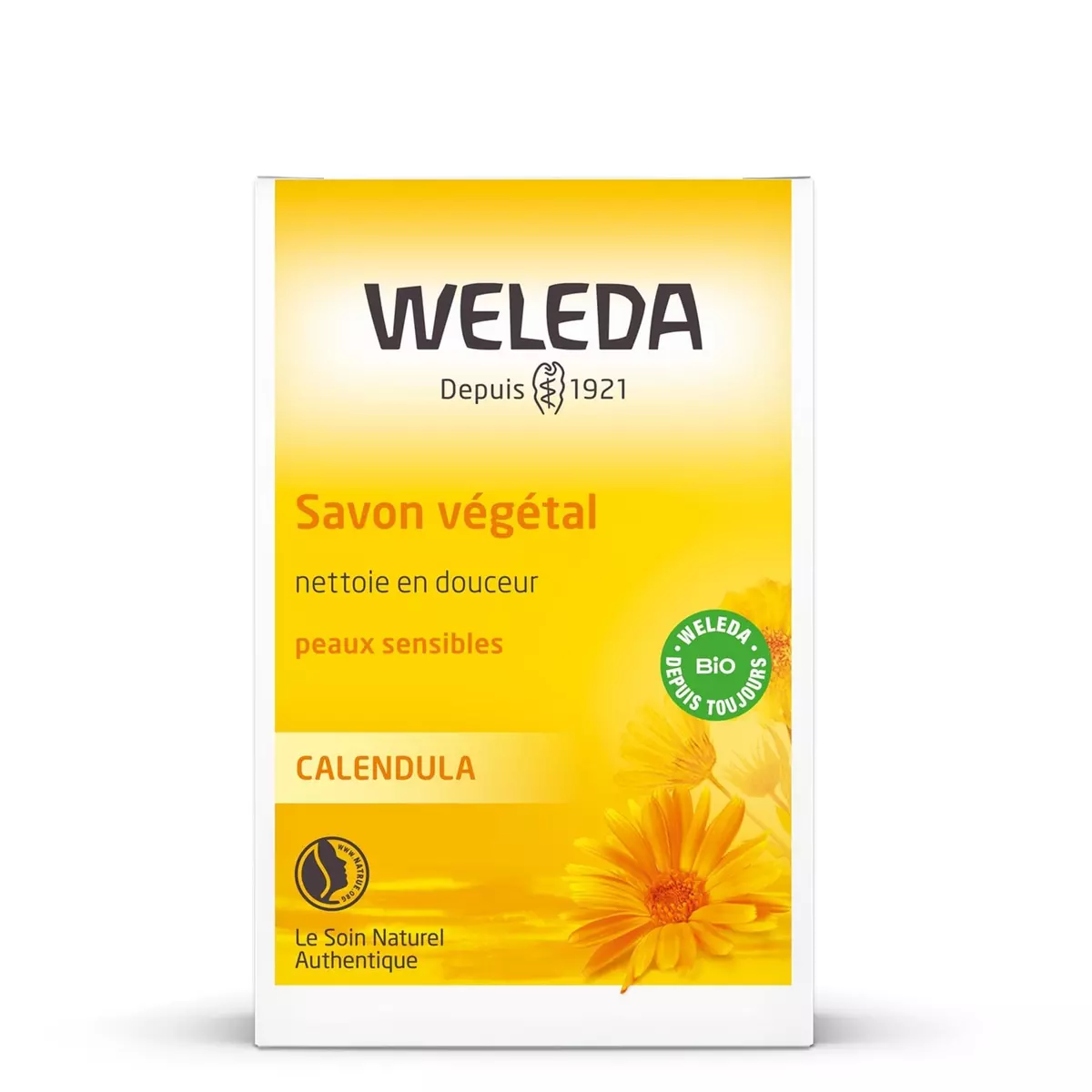 WELEDA Savon végétal au calendula BIO 100g
